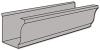 175 Pewter Seamless Gutters