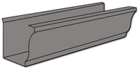 301 Dark Gray Seamless Gutters