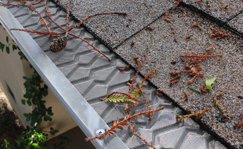 Leaf Defender is a mesh screen that keeps your gutters free from debris.