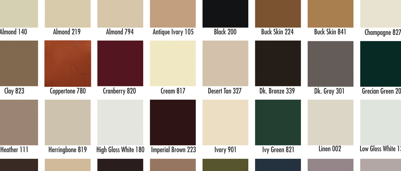 All Gutter Systems offers the most rain gutter colors in Michigan