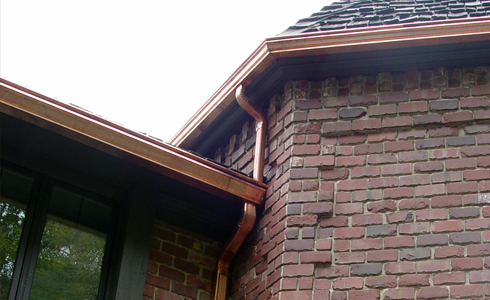 K-Style Copper Gutter from All Gutter Systems increases curb appeal.