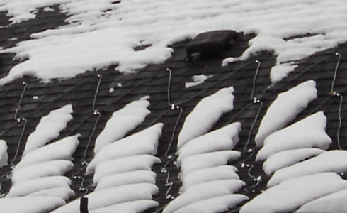 Heat Cable from All Gutter Systems radiates a low level of heat.
