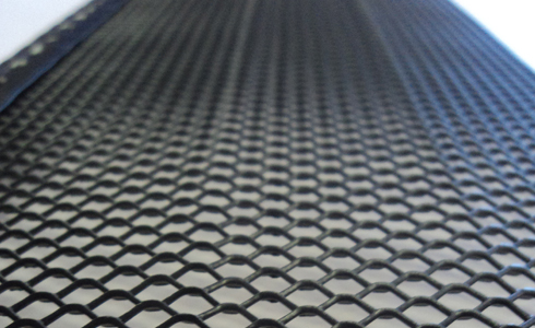 Rounded corners in All Gutter Systems gutter screen help prevent pine needles from sticking.